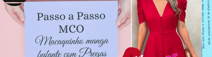 Macaquinho Manga Bufante com Pregas – Passo a Passo 45