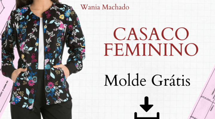 Molde de Casaco Feminino (Molde Grátis do 36 ao 54)