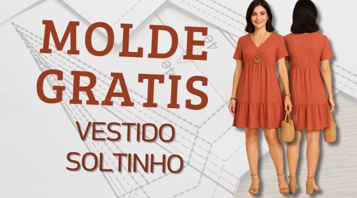 Vestido Soltinho – Molde Grátis