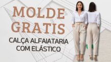 Calça Alfaiataria com Elástico (MOLDE GRATIS)